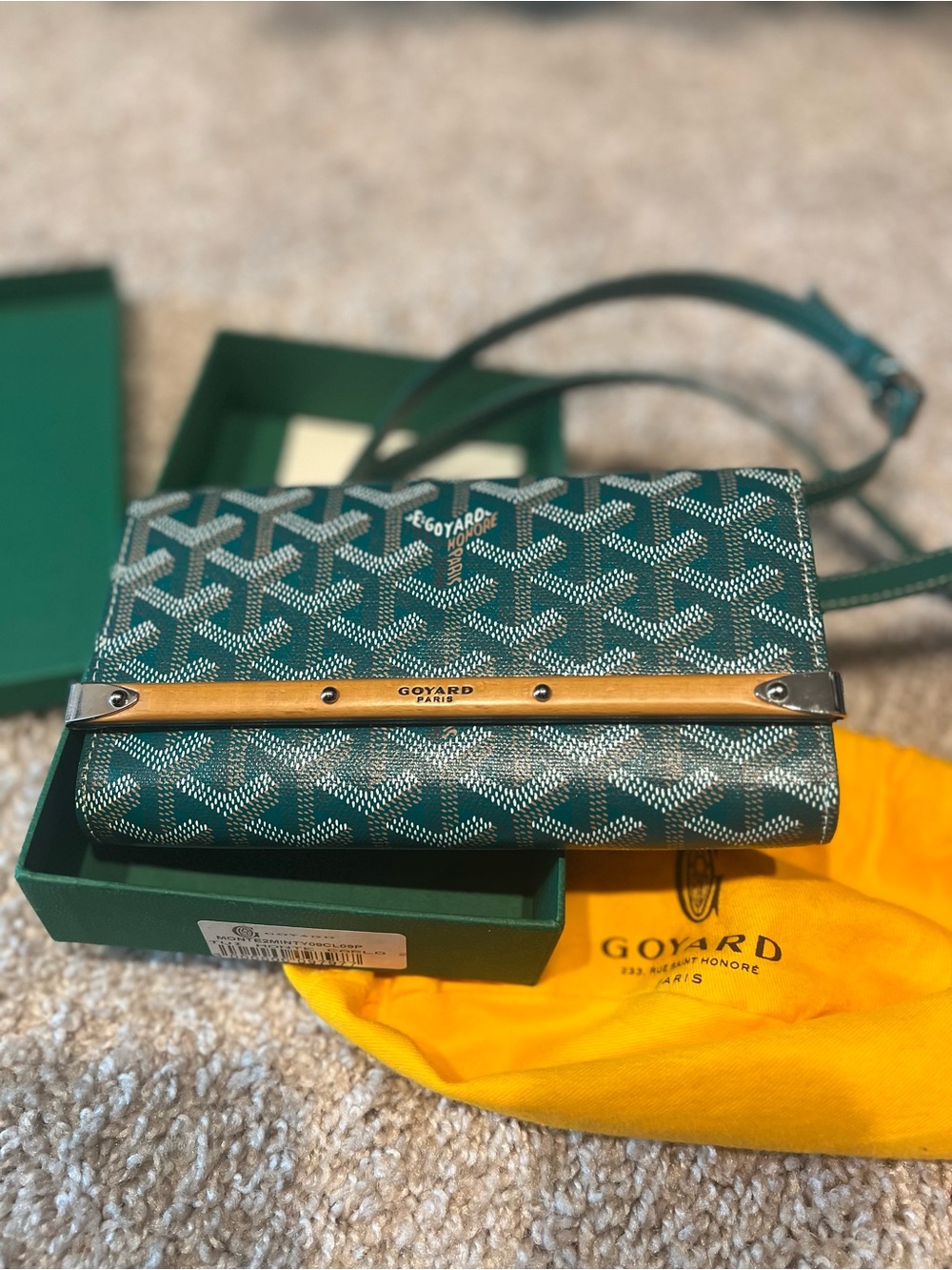 Goyard Green Goyardine Monte Carlo Bois (PRELOVED)